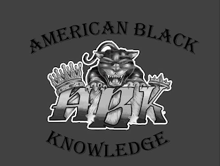 ABK AMERICAN BLACK KNOWLEDGE logo