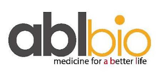ABLBIO MEDICINE FOR A BETTER LIFE logo