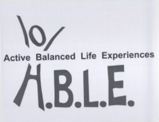 A.B.L.E ACTIVE BALANCED LIFE EXPERIENCES logo
