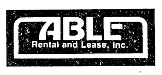ABLE RENTAL AND LEASE, INC. logo