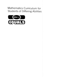 ABLENET EQUALS MATHEMATICS CURRICULUM FOR STUDENTS OF DIFFERING ABILITIES logo