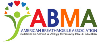 ABMA AMERICAN BREATHMOBILE ASSOCIATION DEDICATED TO ASTHMA & ALLERGY COMMUNITY CARE & EDUCATION logo