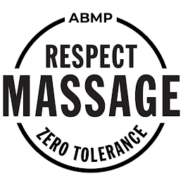 ABMP RESPECT MASSAGE ZERO TOLERANCE logo
