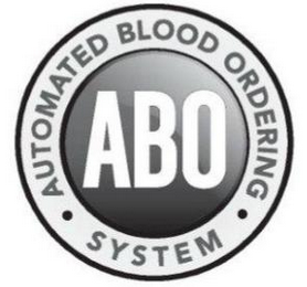 ABO AUTOMATED BLOOD ORDERING · SYSTEM · logo