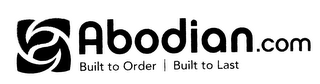 ABODIAN.COM BUILT TO ORDER | BUILT TO LAST logo