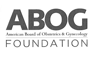 ABOG AMERICAN BOARD OF OBSTETRICS & GYNECOLOGY FOUNDATION logo