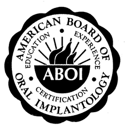 ABOI AMERICAN BOARD OF ORAL IMPLANTOLOGY EDUCATION EXPERIENCE CERTIFICATION logo