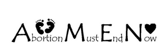 ABORTION MUST END NOW logo