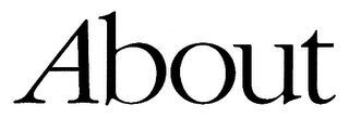 ABOUT logo