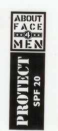ABOUT FACE 4 MEN PROTECT SPF 20 logo