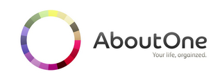 ABOUTONE YOUR LIFE, ORGANIZED logo