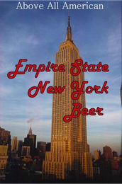 ABOVE ALL AMERICAN EMPIRE STATE NEW YORK BEER logo