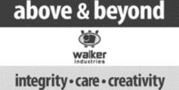 ABOVE & BEYOND W WALKER INDUSTRIES INTEGRITY·CARE·CREATIVITY logo