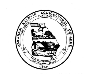 ABRAHAM BALDWIN AGRICULTURAL COLLEGE 1933 logo