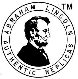 ABRAHAM LINCOLN AUTHENTIC REPLICAS logo