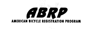 ABRP AMERICAN BICYCLE REGISTRATION PROGRAM logo