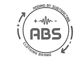 ABS ADDING BY SUBTRACTING CLOTHING BRAND logo