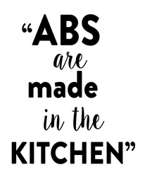 "ABS ARE MADE IN THE KITCHEN" logo
