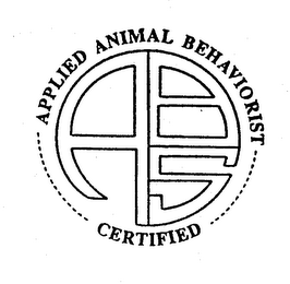 ABS CERTIFIED APPLIED ANIMAL BEHAVIORIST logo