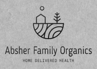 ABSHER FAMILY ORGANICS HOME DELIVERED HEALTH logo