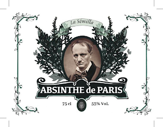 ABSINTHE DE PARIS LA SÉMILLA 75 CL 53% VOL. logo