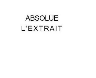 ABSOLUE L'EXTRAIT logo