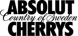 ABSOLUT COUNTRY OF SWEDEN CHERRYS logo