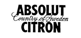 ABSOLUT COUNTRY OF SWEDEN CITRON logo