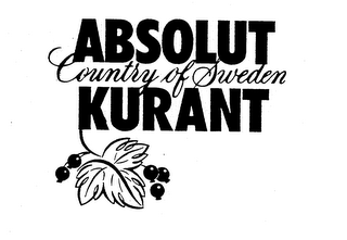 ABSOLUT COUNTRY OF SWEDEN KURANT logo