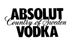 ABSOLUT COUNTRY OF SWEDEN VODKA logo