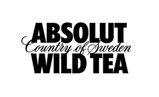ABSOLUT COUNTRY OF SWEDEN WILD TEA logo