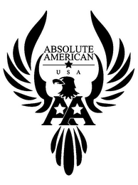 ABSOLUTE AMERICAN U S A AA logo