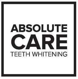ABSOLUTE CARE TEETH WHITENING logo