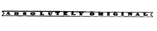 ABSOLUTELY ORIGINAL logo