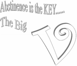 ABSTINENCE IS THE KEY......THE BIG V logo