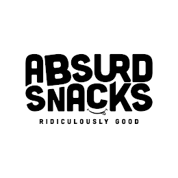 ABSURD SNACKS RIDICULOUSLY GOOD logo