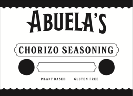 ABUELA'S CHORIZO SEASONING PLANT BASED GLUTEN FREE logo