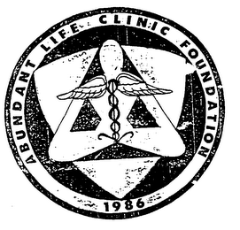 ABUNDANT LIFE CLINIC FOUNDATION 1986 logo