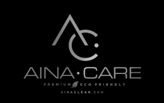 AC AINA • CARE PREMIUM ECO FRIENDLY AINACLEAN.COM logo