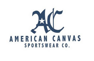 AC AMERICAN CANVAS SPORTSWEAR CO. logo