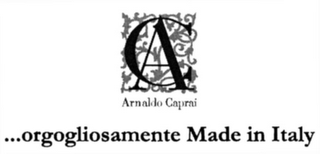 AC ARNALDO CAPRAI ... ORGOGLIOSAMENTE MADE IN ITALY logo