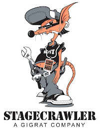 AC FX STAGE CRAWLER ALL ACCESS PASS STAGECRAWLER A GIGRAT COMPANY logo