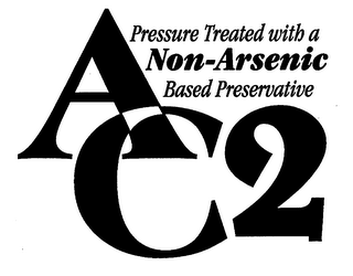 AC2 PRESSURE TREATED WITH A NON-ARSENIC BASED PRESERVATIVE logo