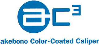 AC3 AKEBONO COLOR-COATED CALIPER logo