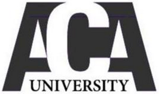 ACA UNIVERSITY logo
