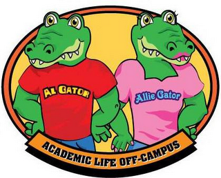 ACADEMIC LIFE OFF-CAMPUS AL GATOR ALLIE GATOR logo