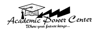 ACADEMIC POWER CENTER WHERE YOUR FUTURE BEINGS... logo