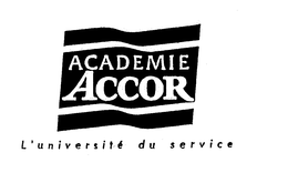 ACADEMIE ACCOR L'UNIVERSITE DU SERVICE logo