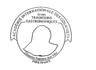 ACADEMIE INTERNATIONALE DES GOURMETS ET DES TRADITIONS GASTRONOMIQUES CHANCELIER FONDATEUR JEAN VALBY PARIS-FRANCE logo