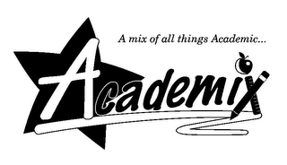 ACADEMIX A MIX OF ALL THINGS ACADEMIC... logo